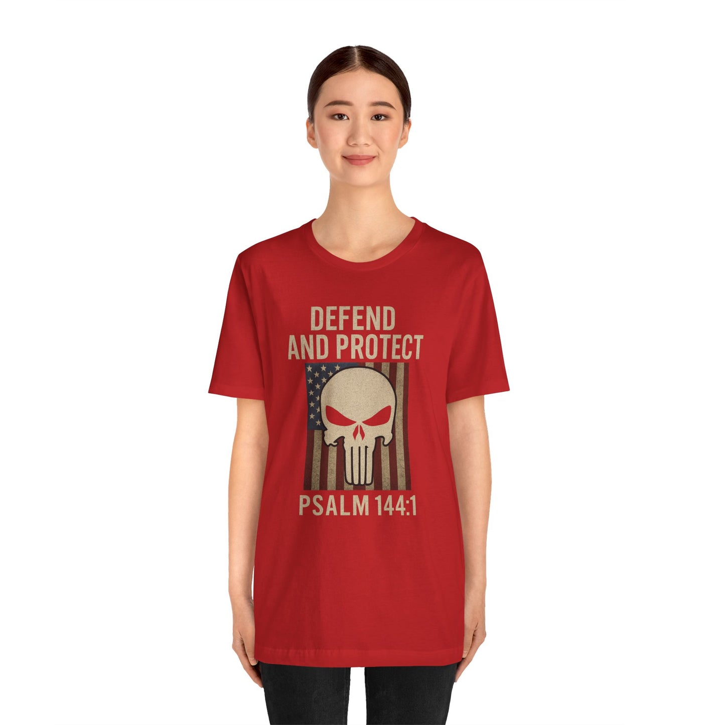 Defend and Protect Bible Verse Psalm 144:1 T-Shirt