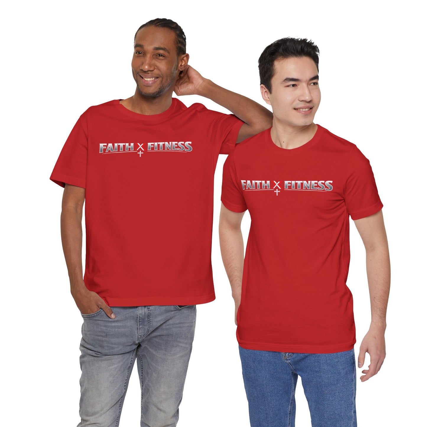 Faith x Fitness T-Shirt — Inspirational Workout Tee