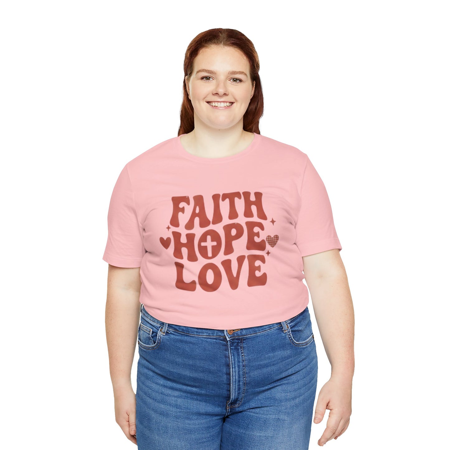 Faith Hope Love T-Shirt — Christian Inspirational Tee