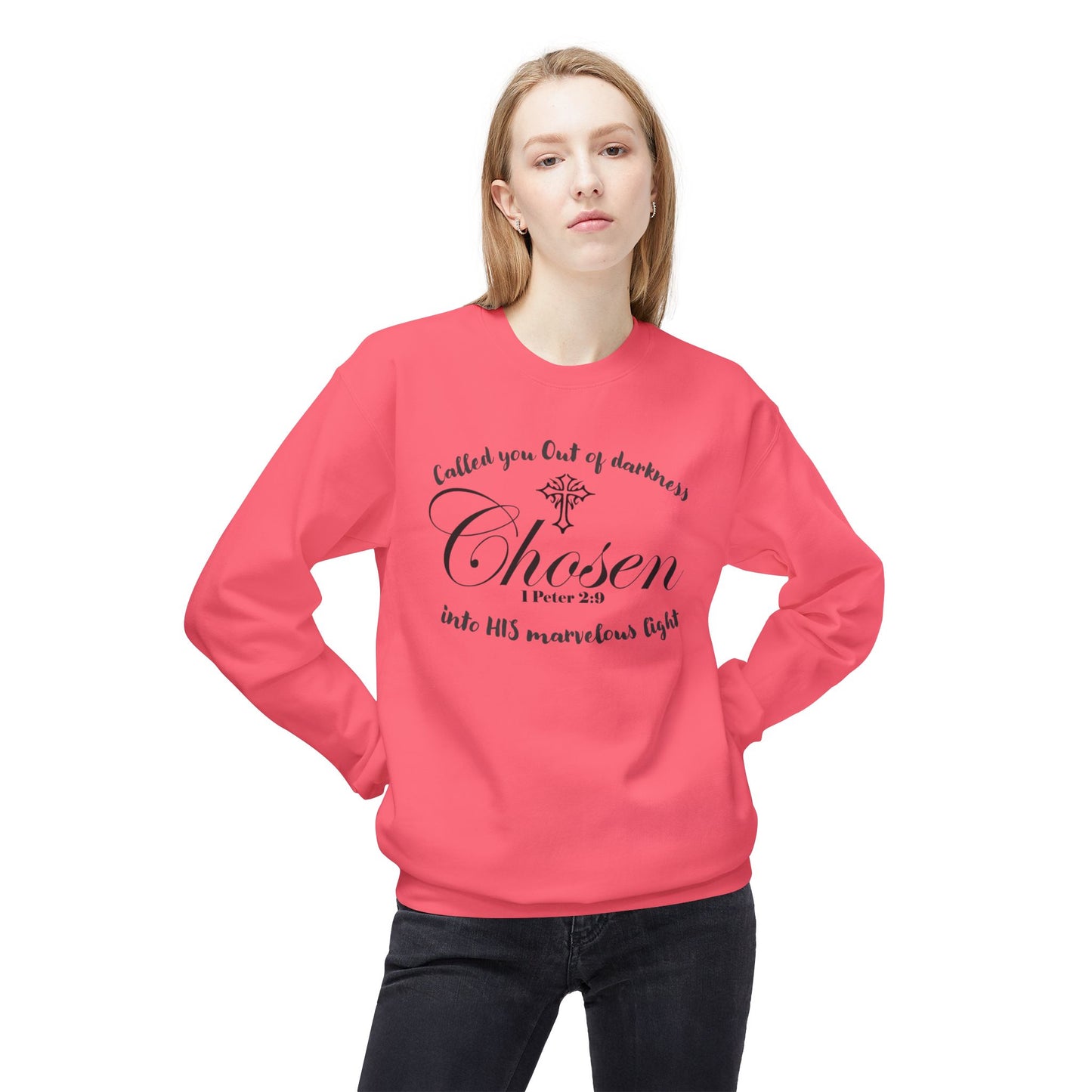 Christian Sweatshirt 1 Peter 2:9 Verse