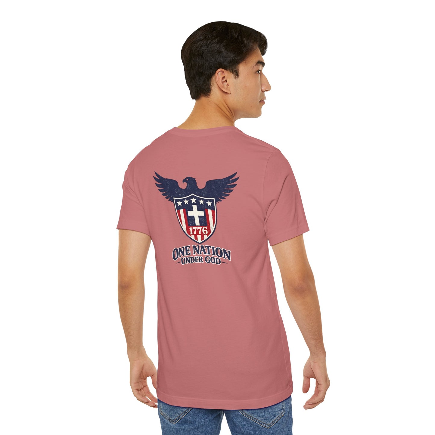 Patriotic Eagle 1776 T-Shirt — One Nation Under God Tee