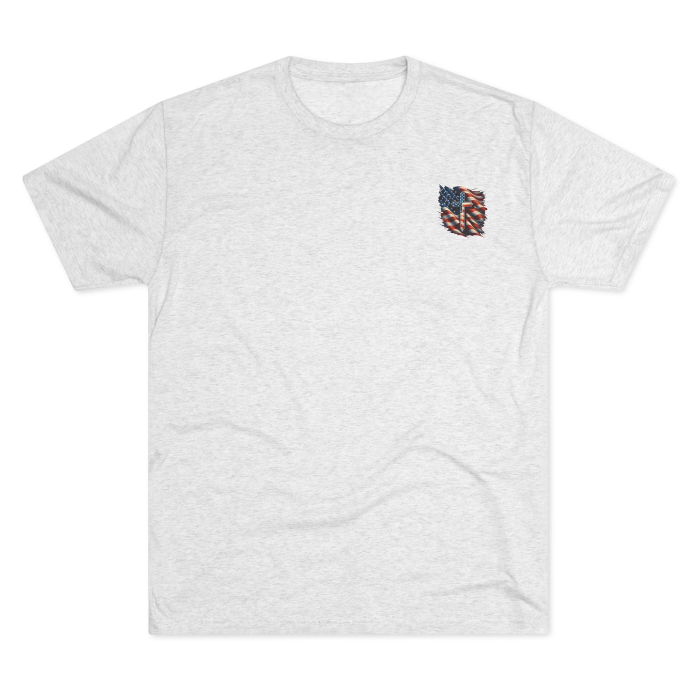 Unisex Tri-Blend Crew Tee "GOD BLESS AMERICA"