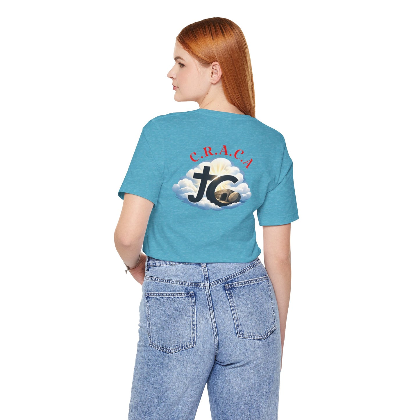 Christian JC Cross Tee — CRACA (Crucified.Risen.And.Coming.Again) Graphic T‑Shirt
