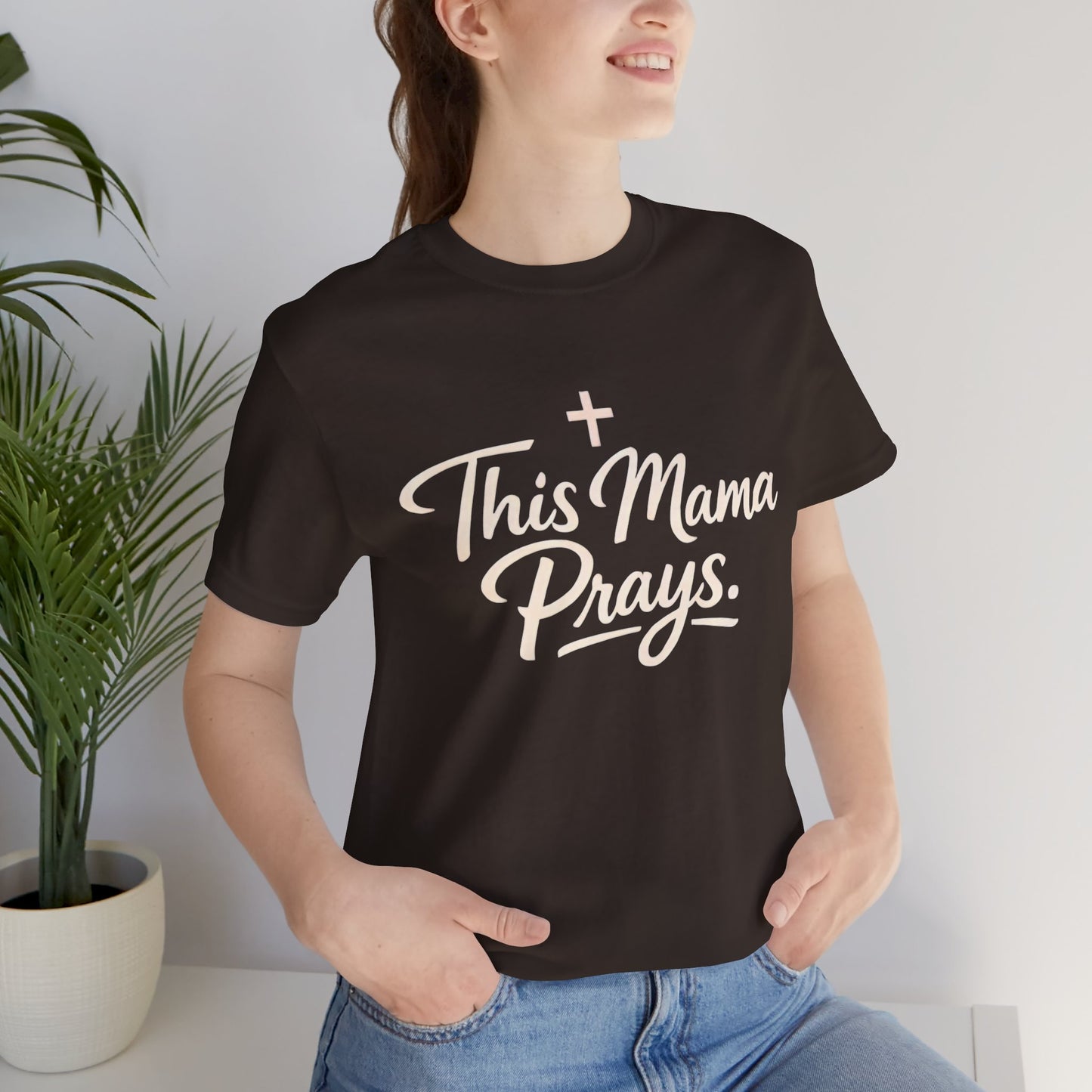 T-Shirt — “This Mama Prays” Faith Graphic Tee