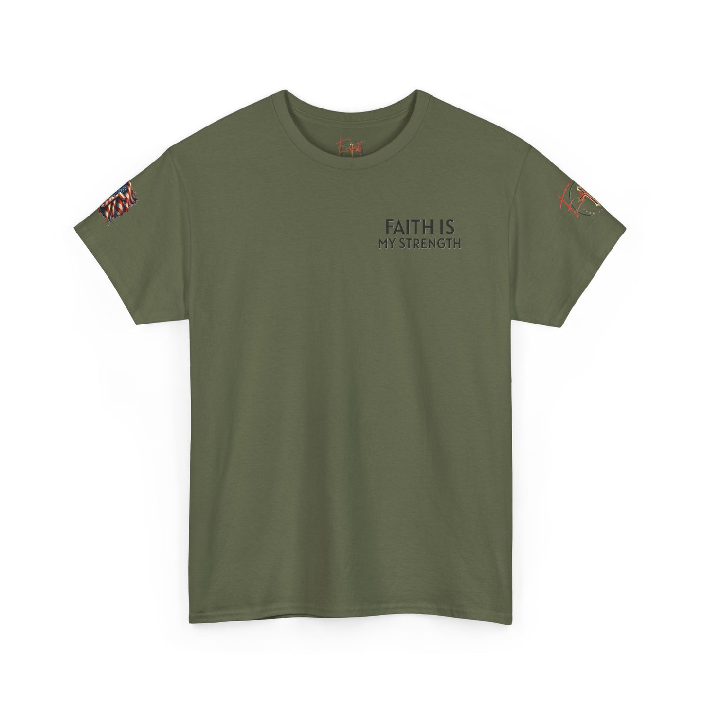 Christian Tee - Philippians 4:13 'Faith Is My Strength' (Copy)