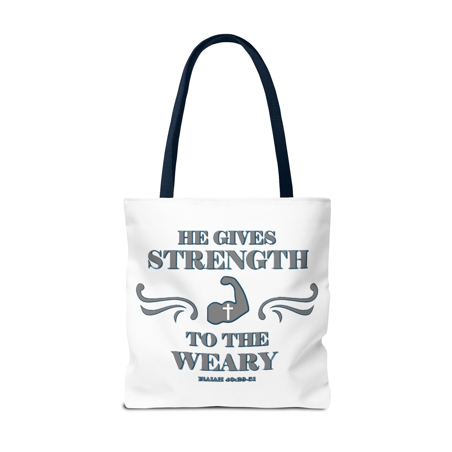 Tote Bag with Bible Verse Isaiah 40:29-31