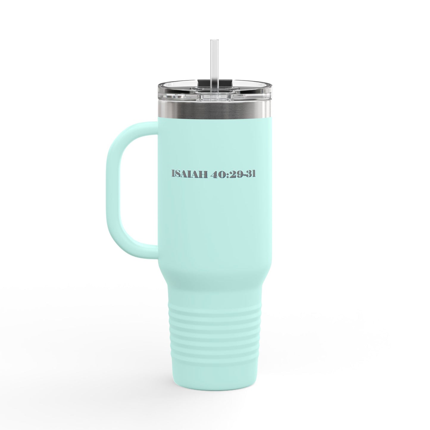 Travel Mug - Bible Verse 'He gives Strength to the Weary' Isaiah 40:29-31
