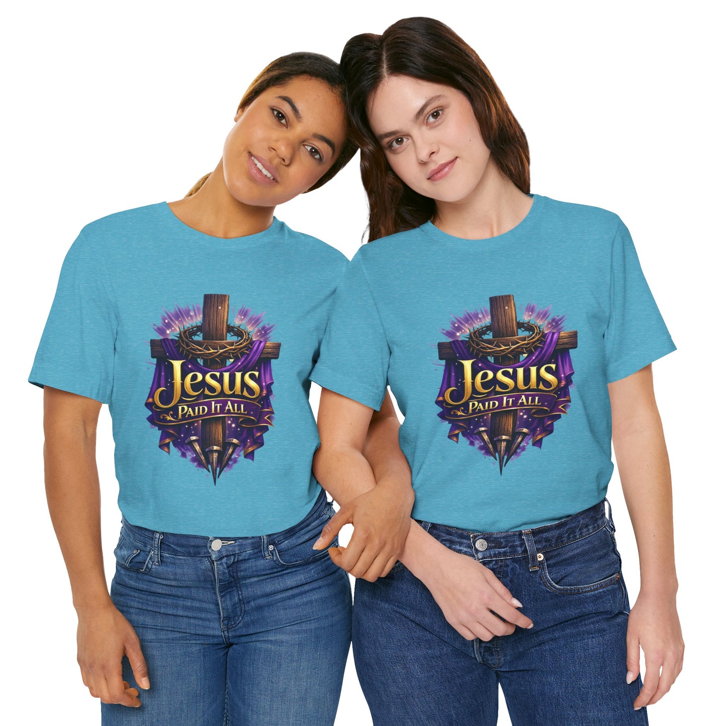 Jesus Paid It All Christian Cross Tee