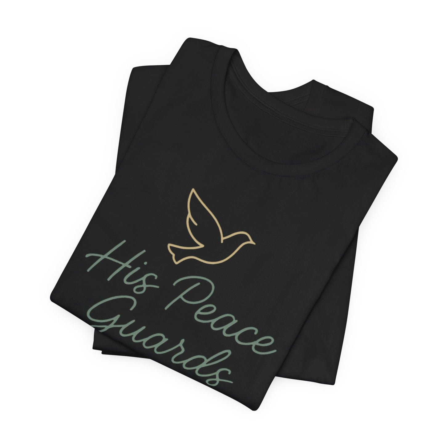 His Peace Guards My Heart Tee — Philippians 4:7 Christian Dove T-Shirt