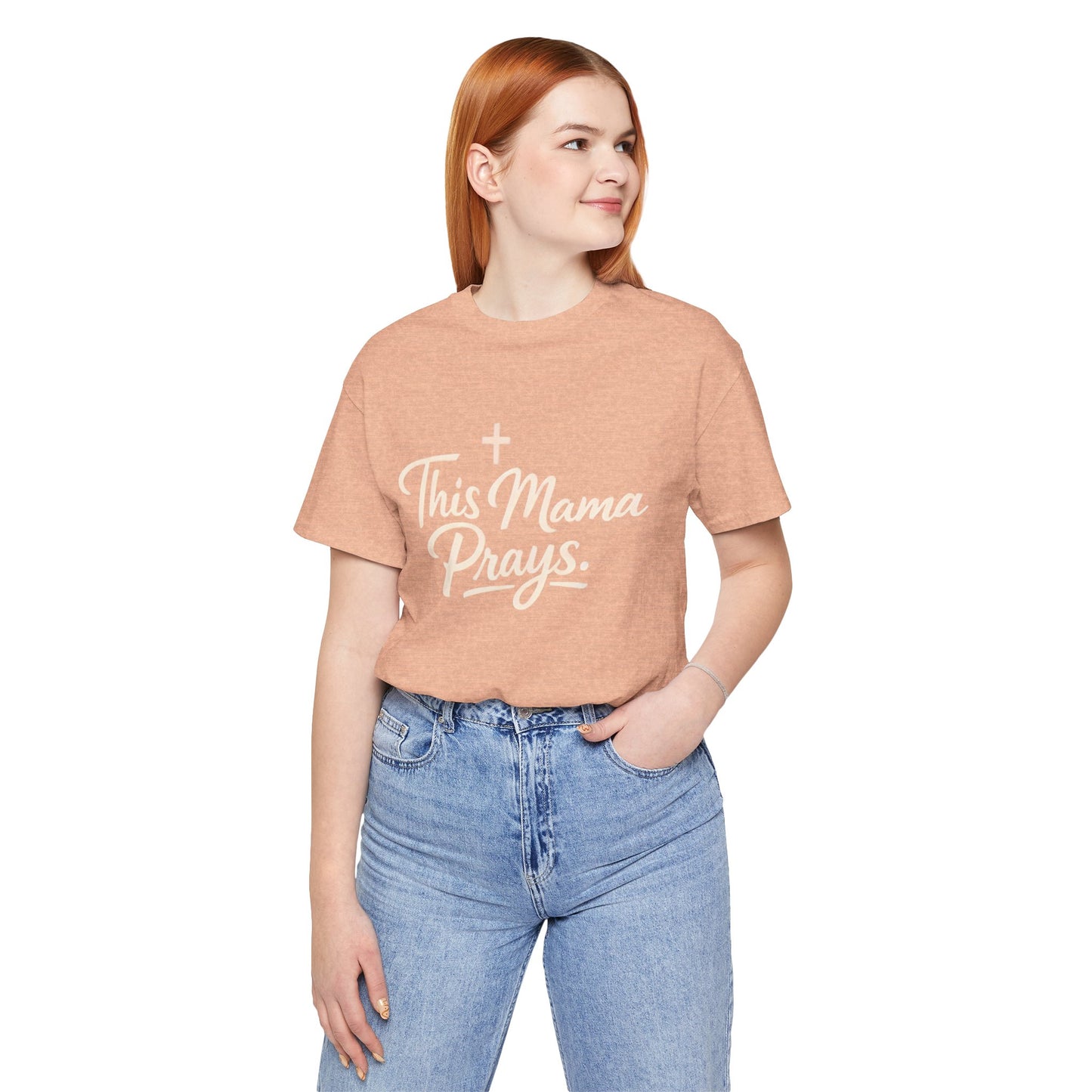 T-Shirt — “This Mama Prays” Faith Graphic Tee