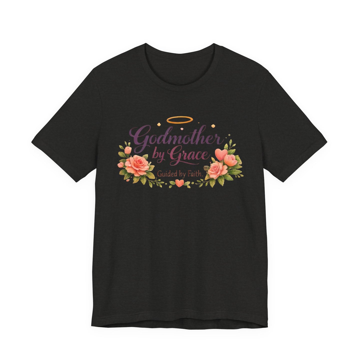Godmother by Grace Floral Tee — 'Guided by Faith' Godmother T-Shirt