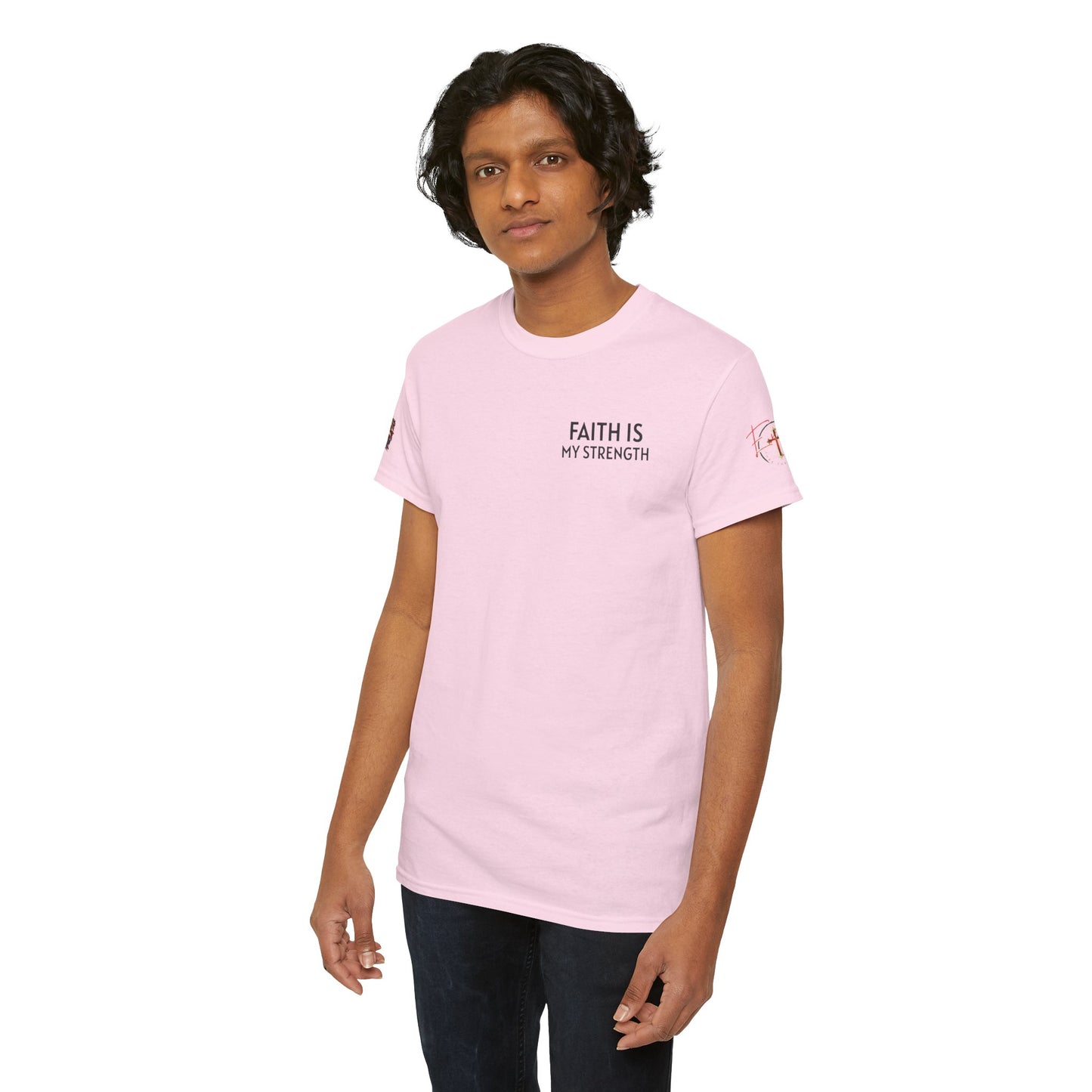 Christian Tee - Philippians 4:13 'Faith Is My Strength' (Copy)