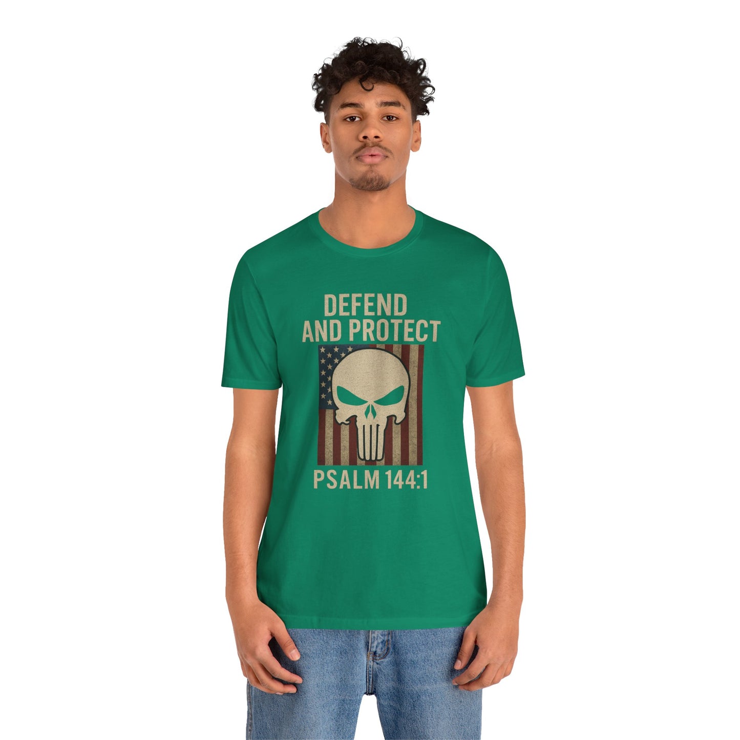 Defend and Protect Bible Verse Psalm 144:1 T-Shirt