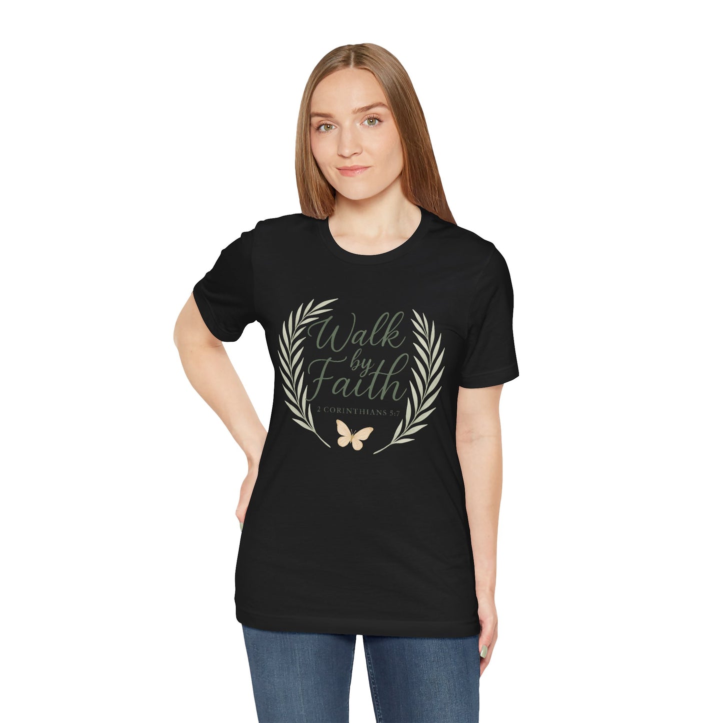 Walk by Faith T-Shirt — Inspirational Christian Tee (2 Corinthians)