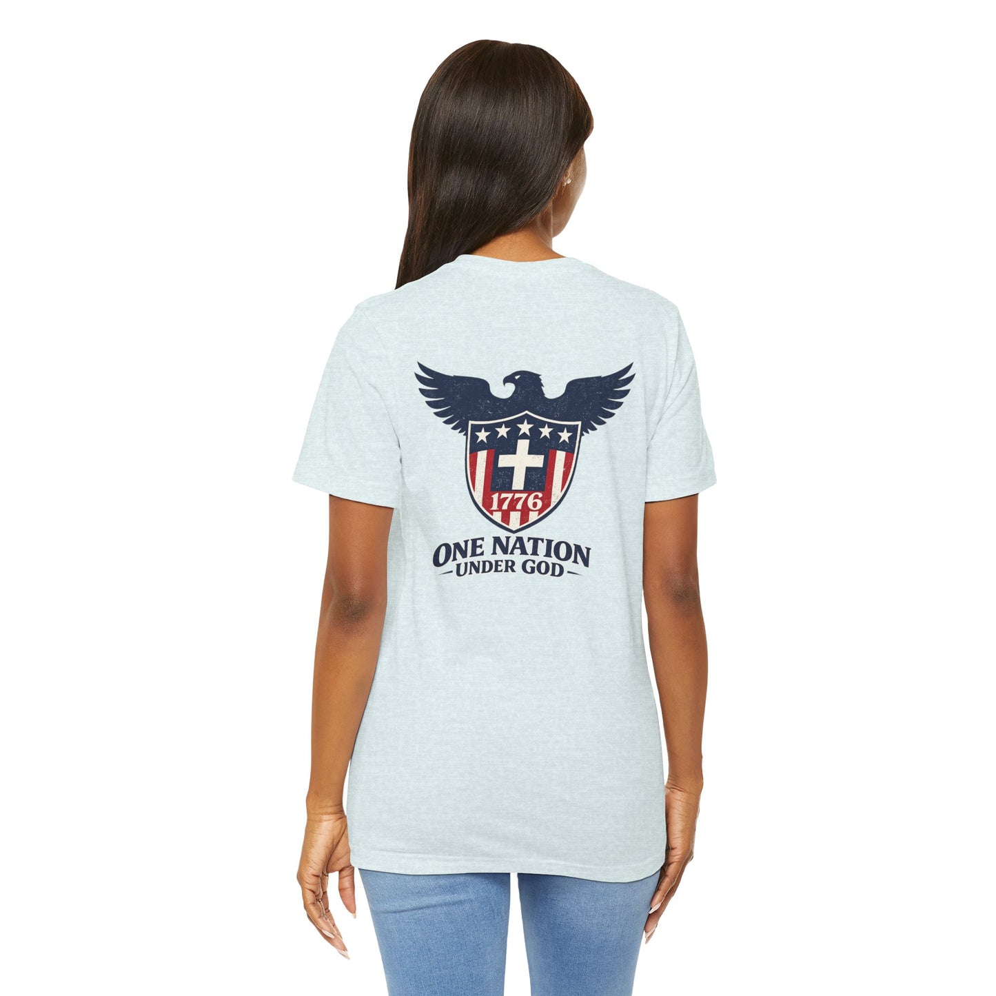 Patriotic Eagle 1776 T-Shirt — One Nation Under God Tee