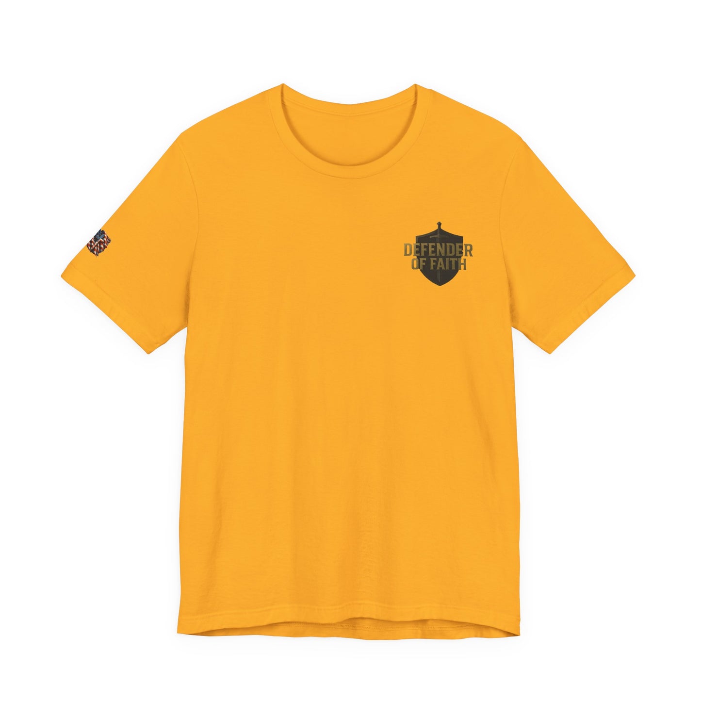 Psalm 144:1 'Defender of Faith' T-Shirt — Christian Scripture Tee