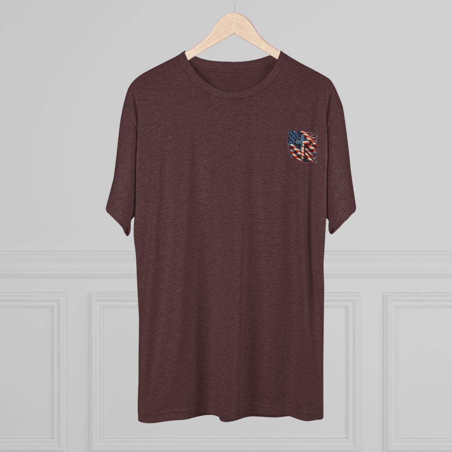 Unisex Tri-Blend Crew Tee "GOD BLESS AMERICA"
