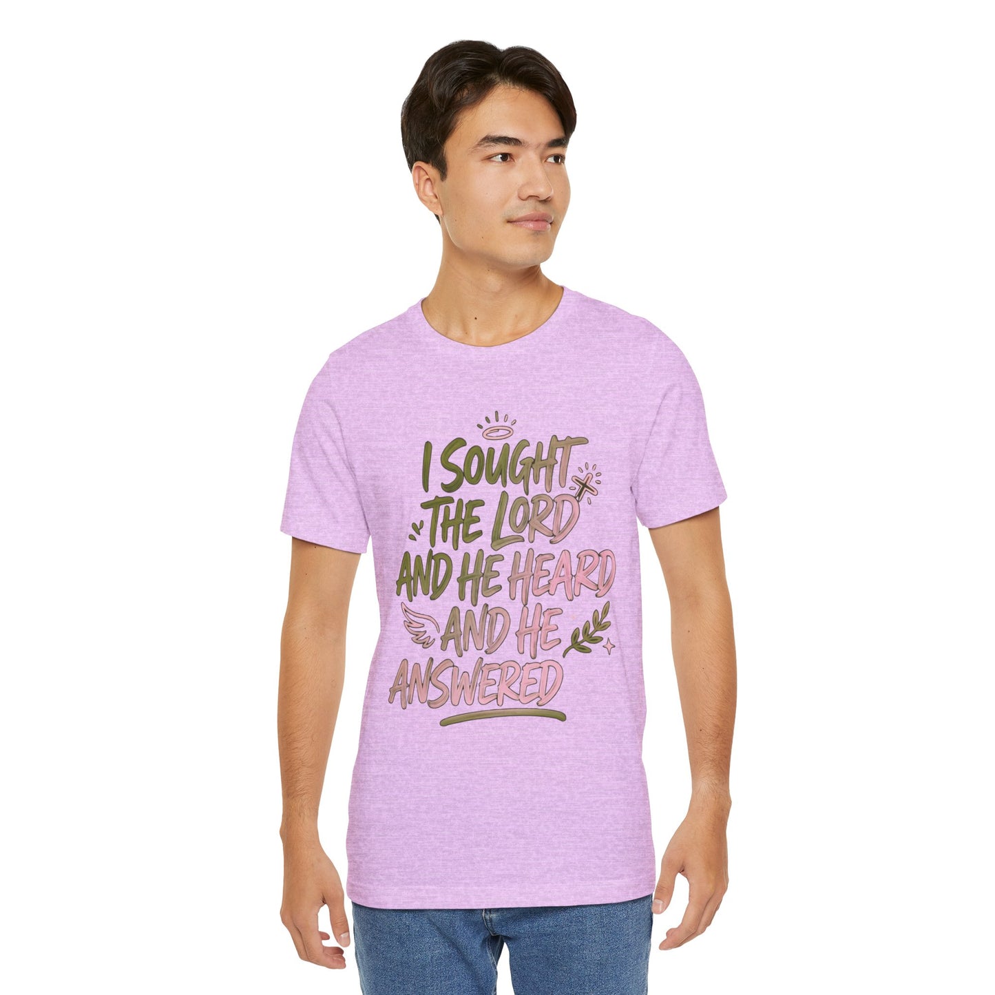 I Sought the Lord T-Shirt — Inspirational Christian Faith Tee