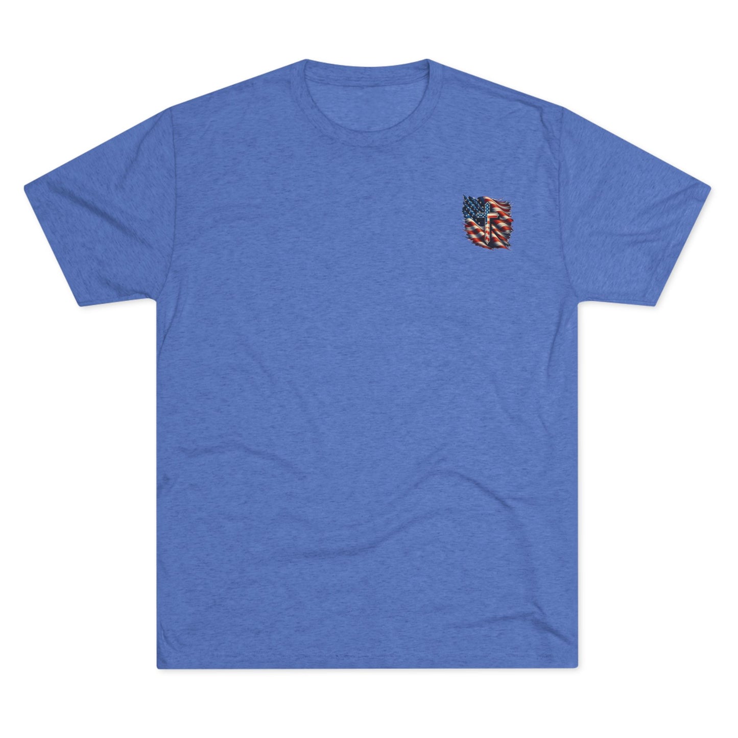 Unisex Tri-Blend Crew Tee "GOD BLESS AMERICA"