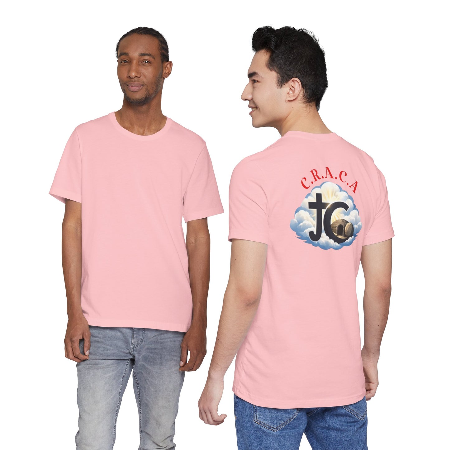 Christian JC Cross Tee — CRACA (Crucified.Risen.And.Coming.Again) Graphic T‑Shirt