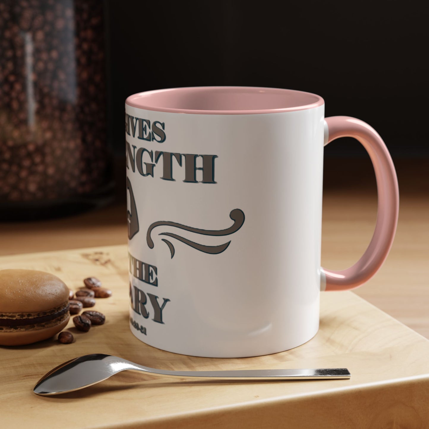 Mug - Bible Verse Isaiah 40:29-31 'He gives Strength to the Weary'