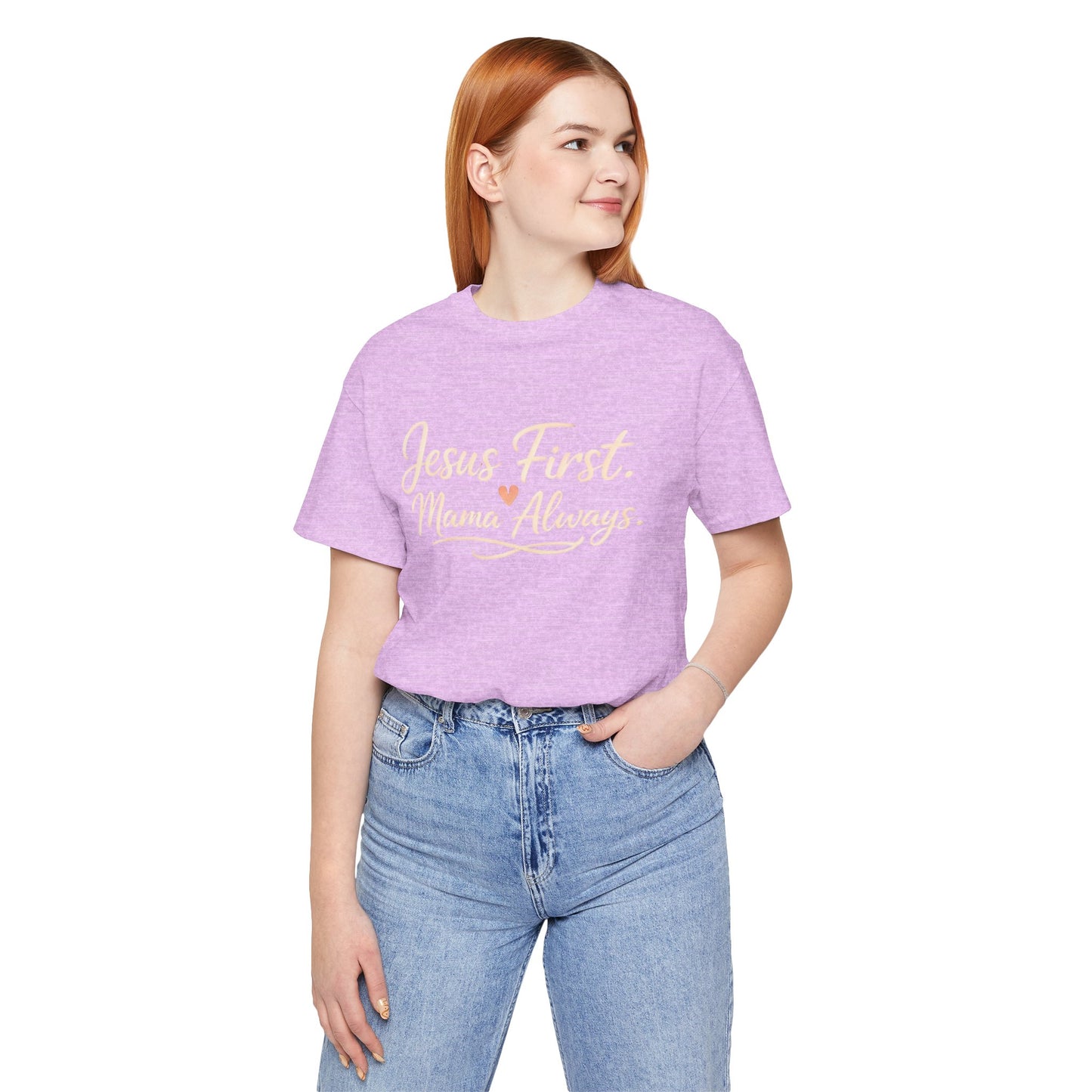 T-Shirt — "Jesus First, Mama Always" Faithful Mom Tee