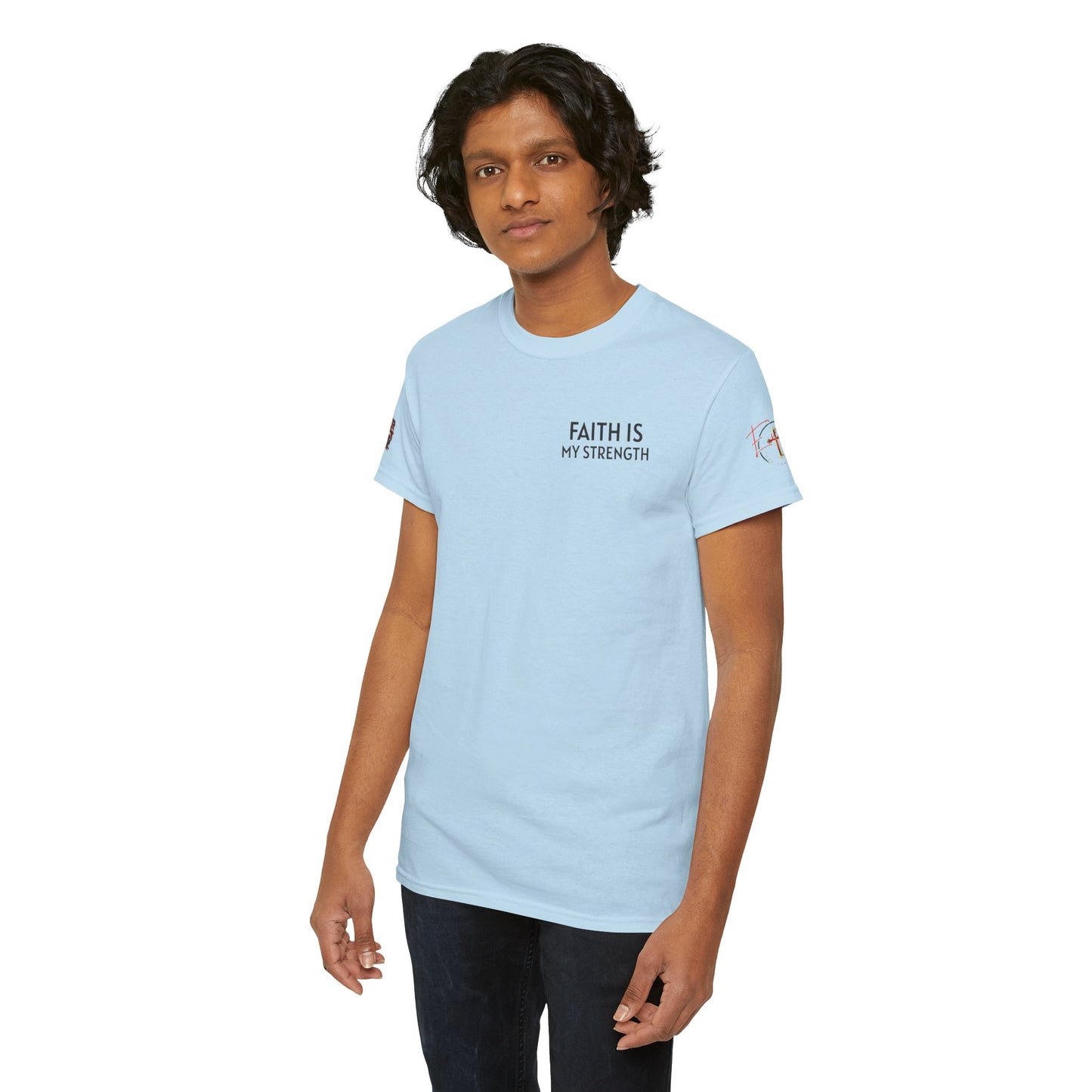 Christian Tee - Philippians 4:13 'Faith Is My Strength' (Copy)