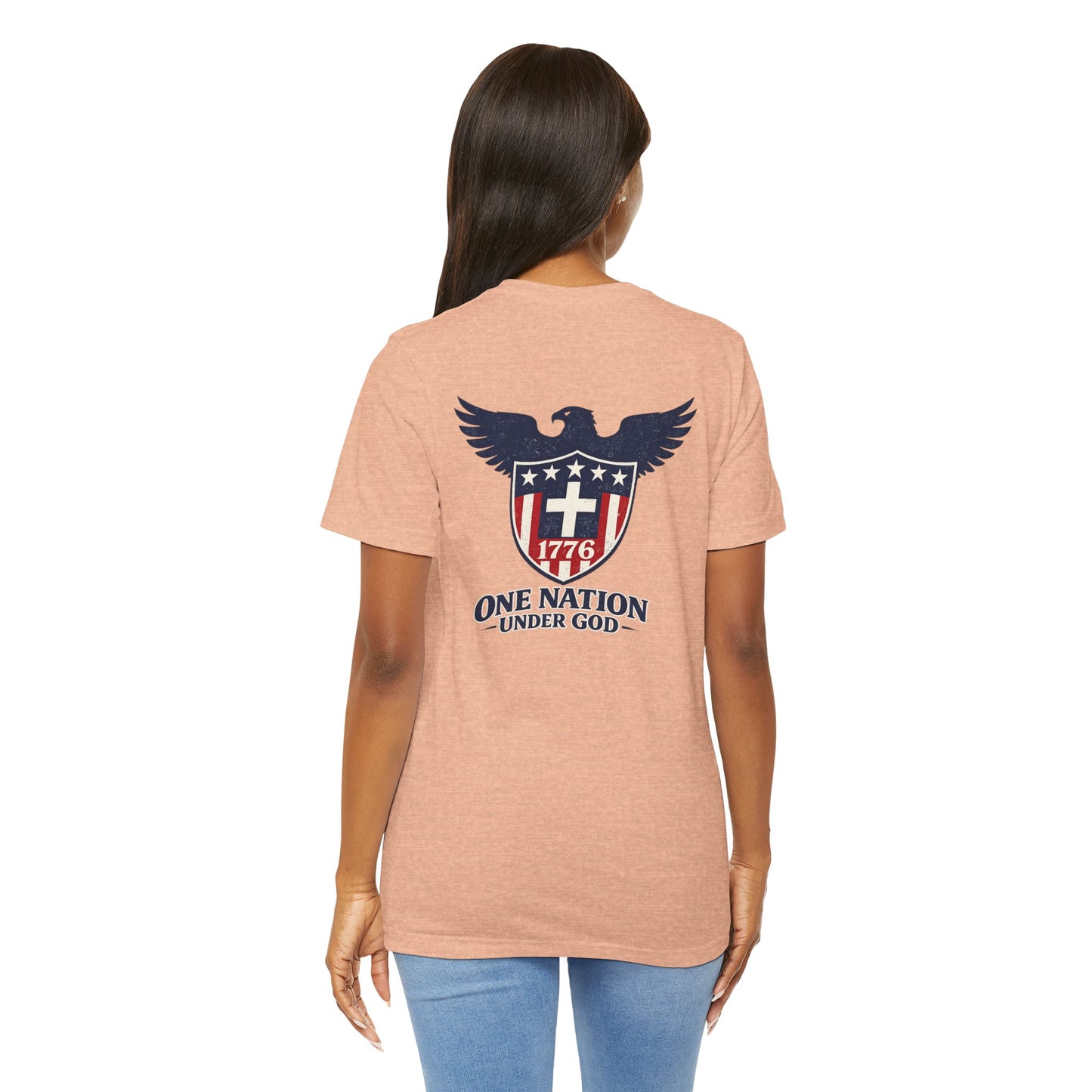Patriotic Eagle 1776 T-Shirt — One Nation Under God Tee