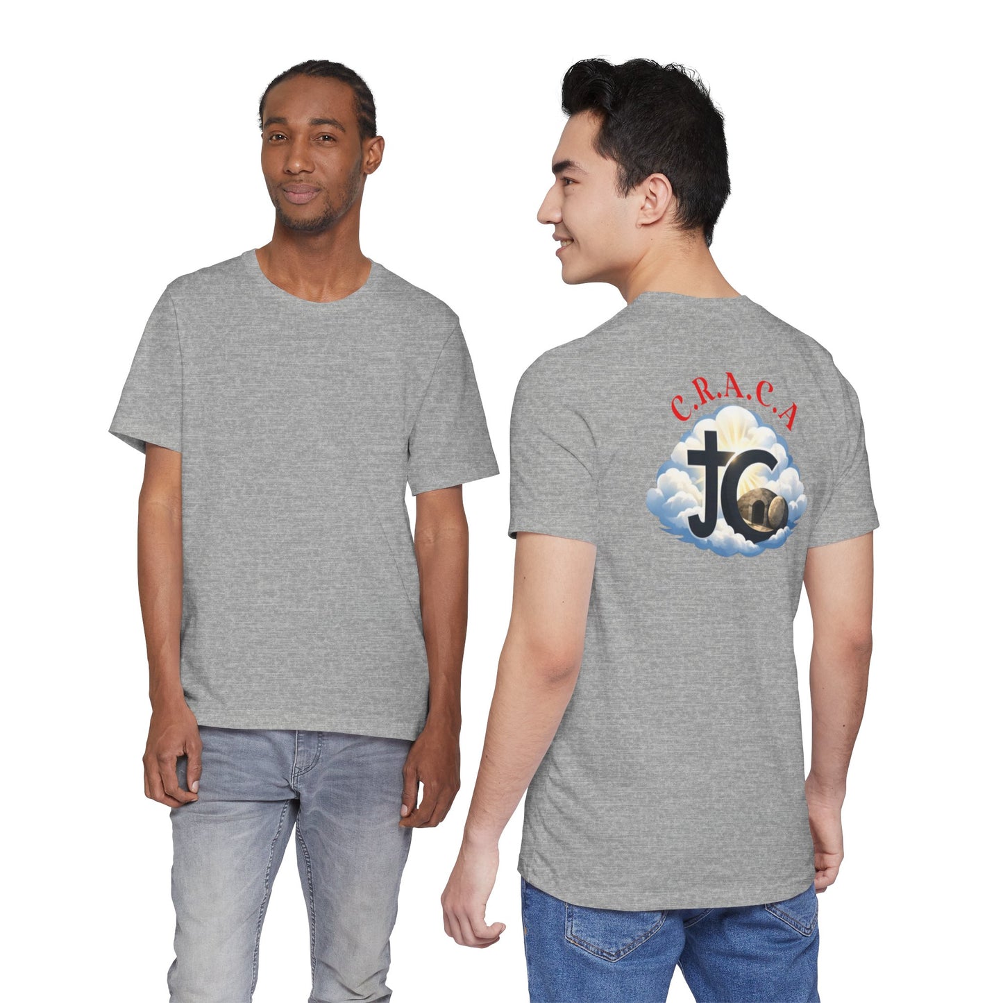 Christian JC Cross Tee — CRACA (Crucified.Risen.And.Coming.Again) Graphic T‑Shirt