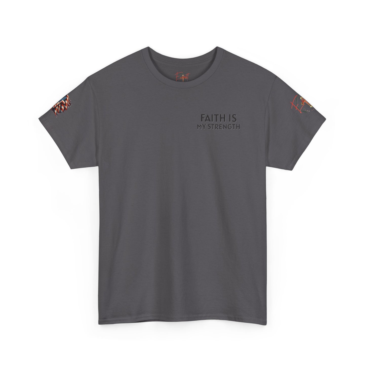 Christian Tee - Philippians 4:13 'Faith Is My Strength' (Copy)
