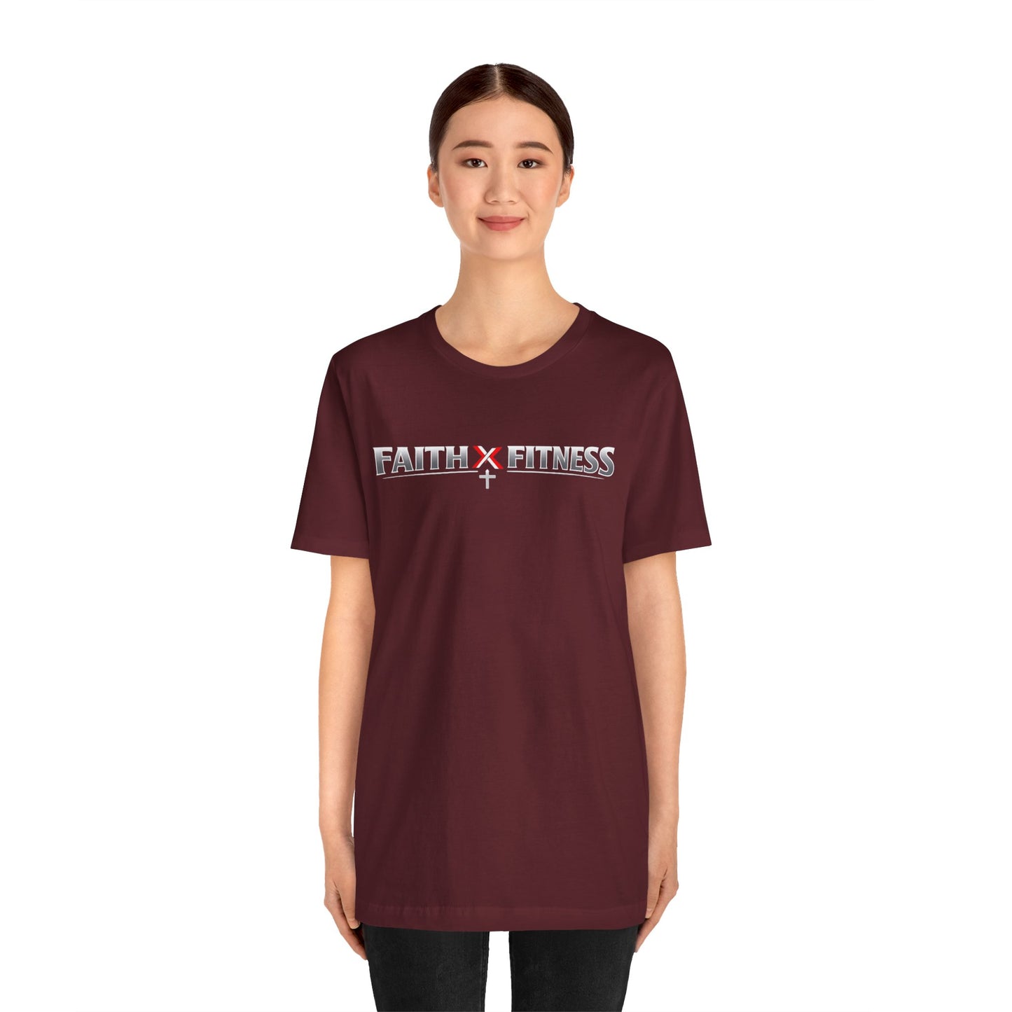 Faith x Fitness T-Shirt — Inspirational Workout Tee