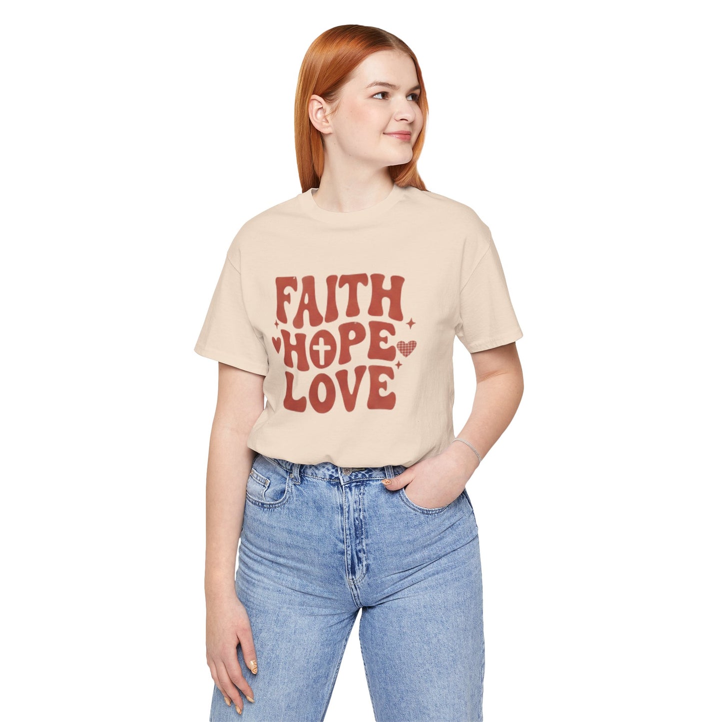 Faith Hope Love T-Shirt — Christian Inspirational Tee