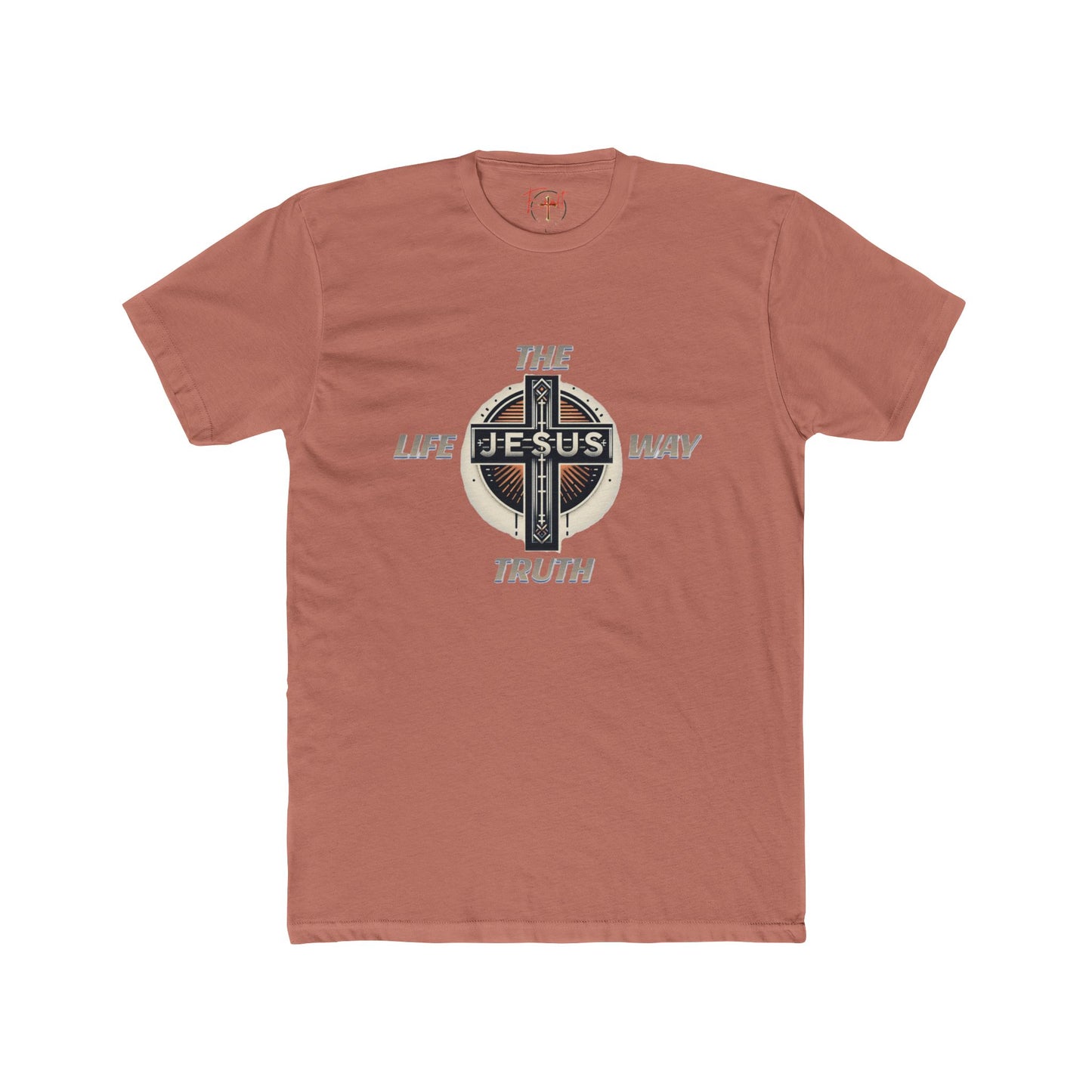 Unisex Cotton Crew Tee "THE WAY TRUTH LIFE"