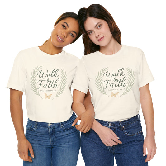 Walk by Faith T-Shirt — Inspirational Christian Tee (2 Corinthians)