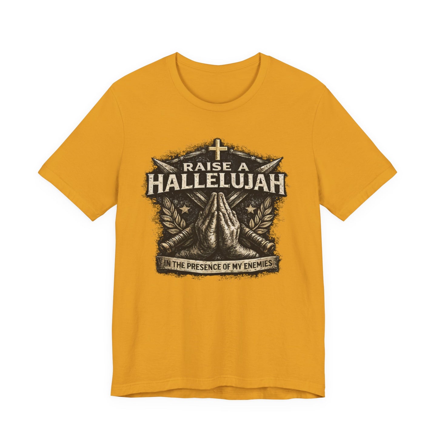 Christian T-Shirt “Raise a Hallelujah — In the Presence of My Enemies” Prayer Tee
