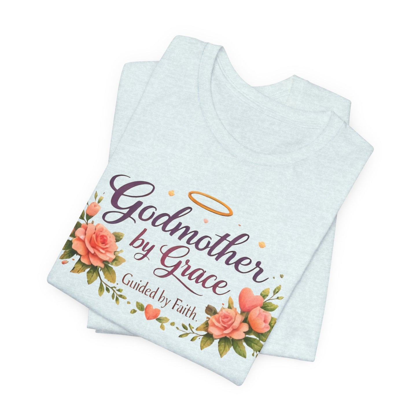 Godmother by Grace Floral Tee — 'Guided by Faith' Godmother T-Shirt
