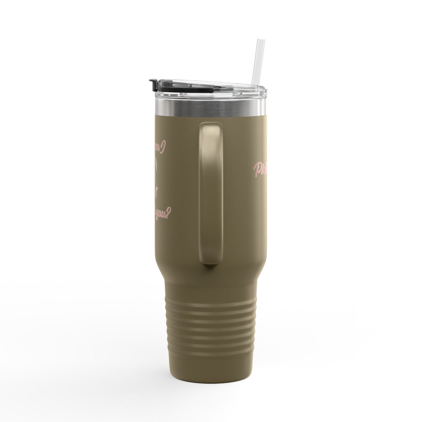 Travel Mug - "How can I pray for you" with Heart and Praying Hands Design