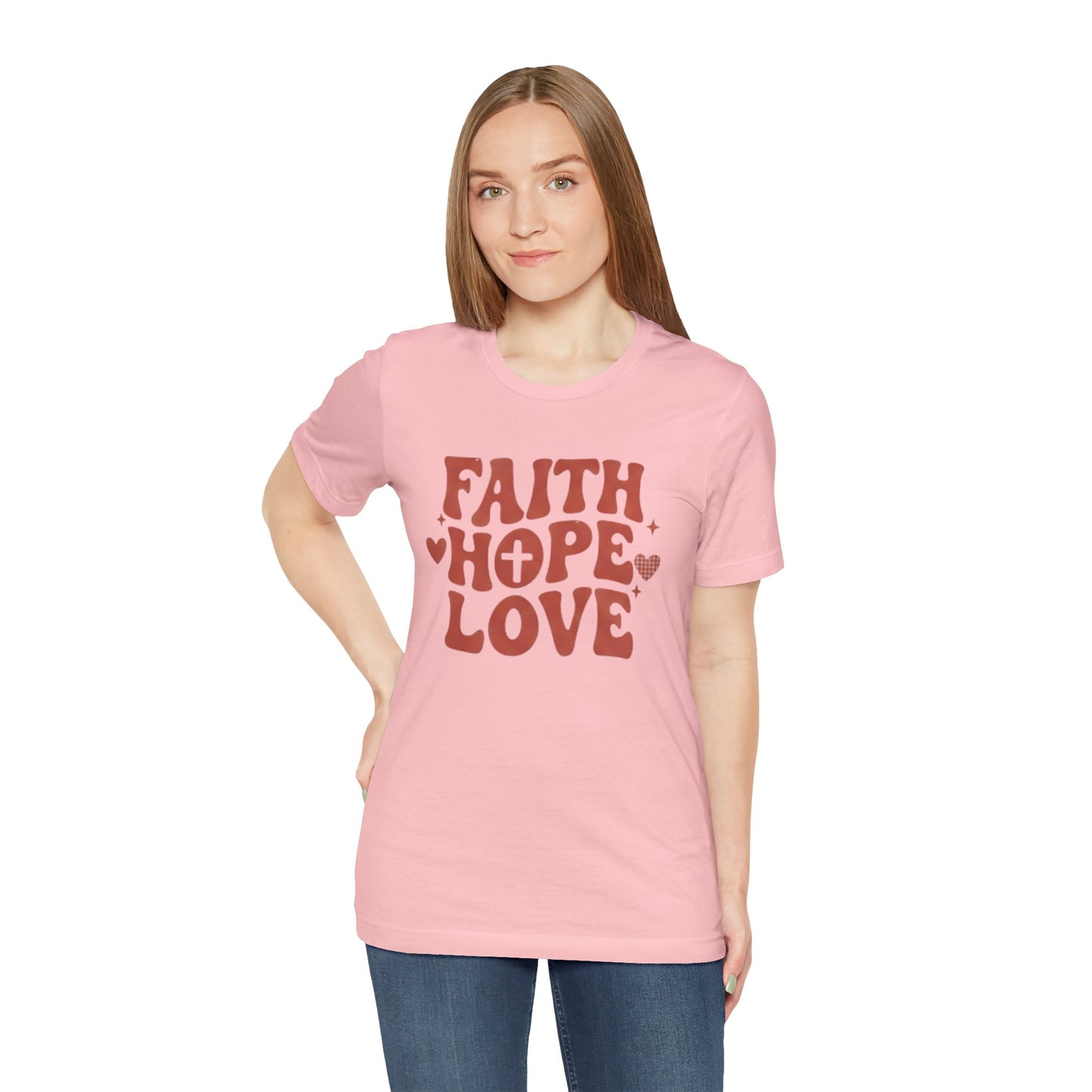 Faith Hope Love T-Shirt — Christian Inspirational Tee