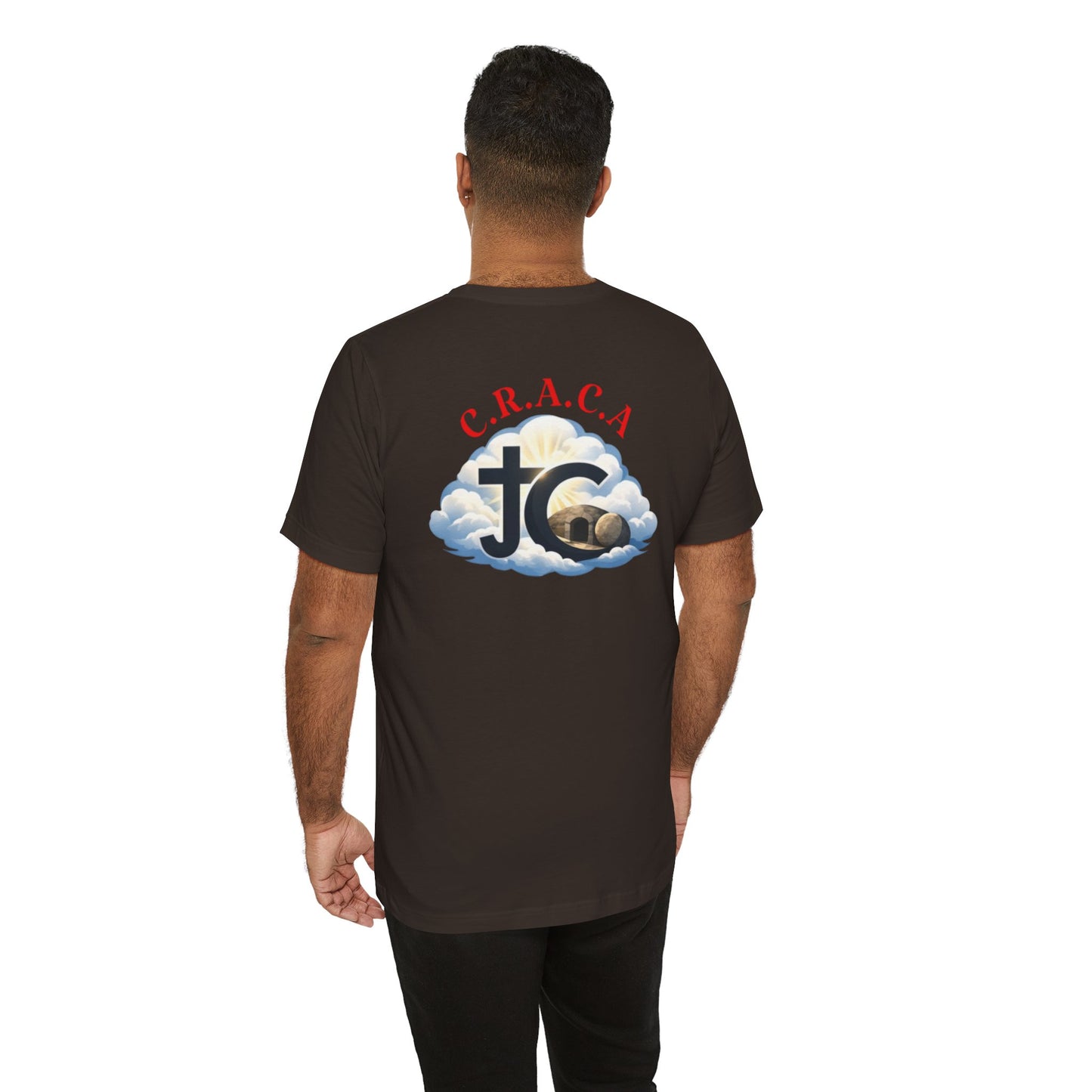 Christian JC Cross Tee — CRACA (Crucified.Risen.And.Coming.Again) Graphic T‑Shirt