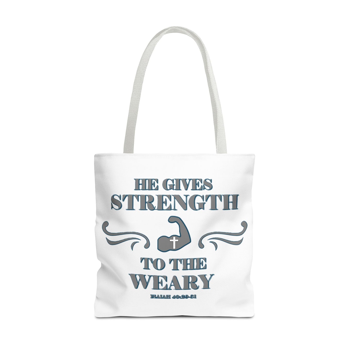 Tote Bag with Bible Verse Isaiah 40:29-31