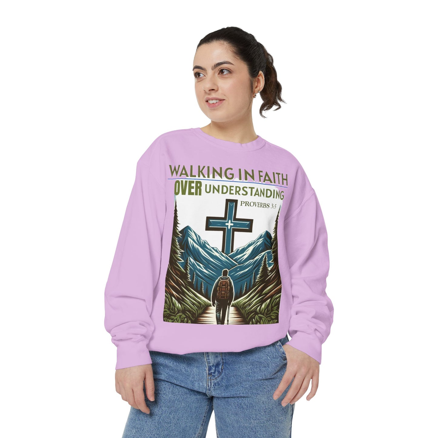 Faithful Unisex Sweatshirt - Bible Verse Proverbs 3:5
