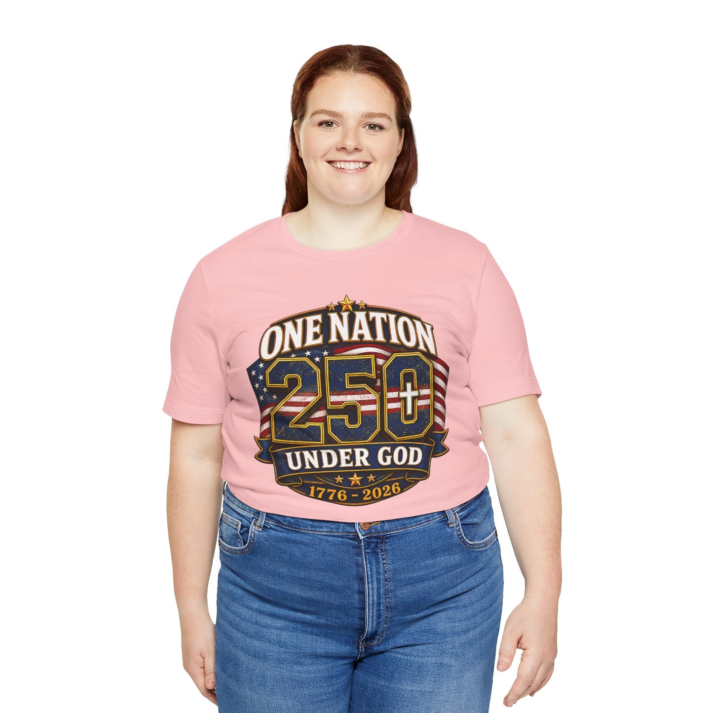 250th USA Independence T-Shirt — "One Nation Under God" 1776–2026 Patriotic Tee