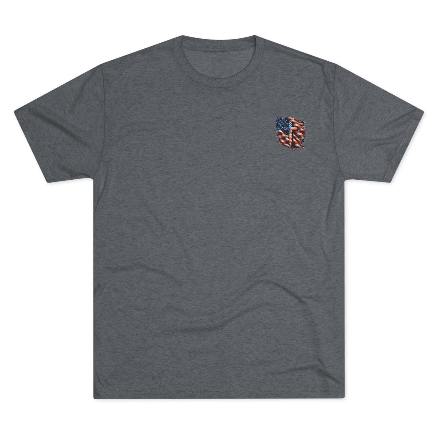 Unisex Tri-Blend Crew Tee "GOD BLESS AMERICA"