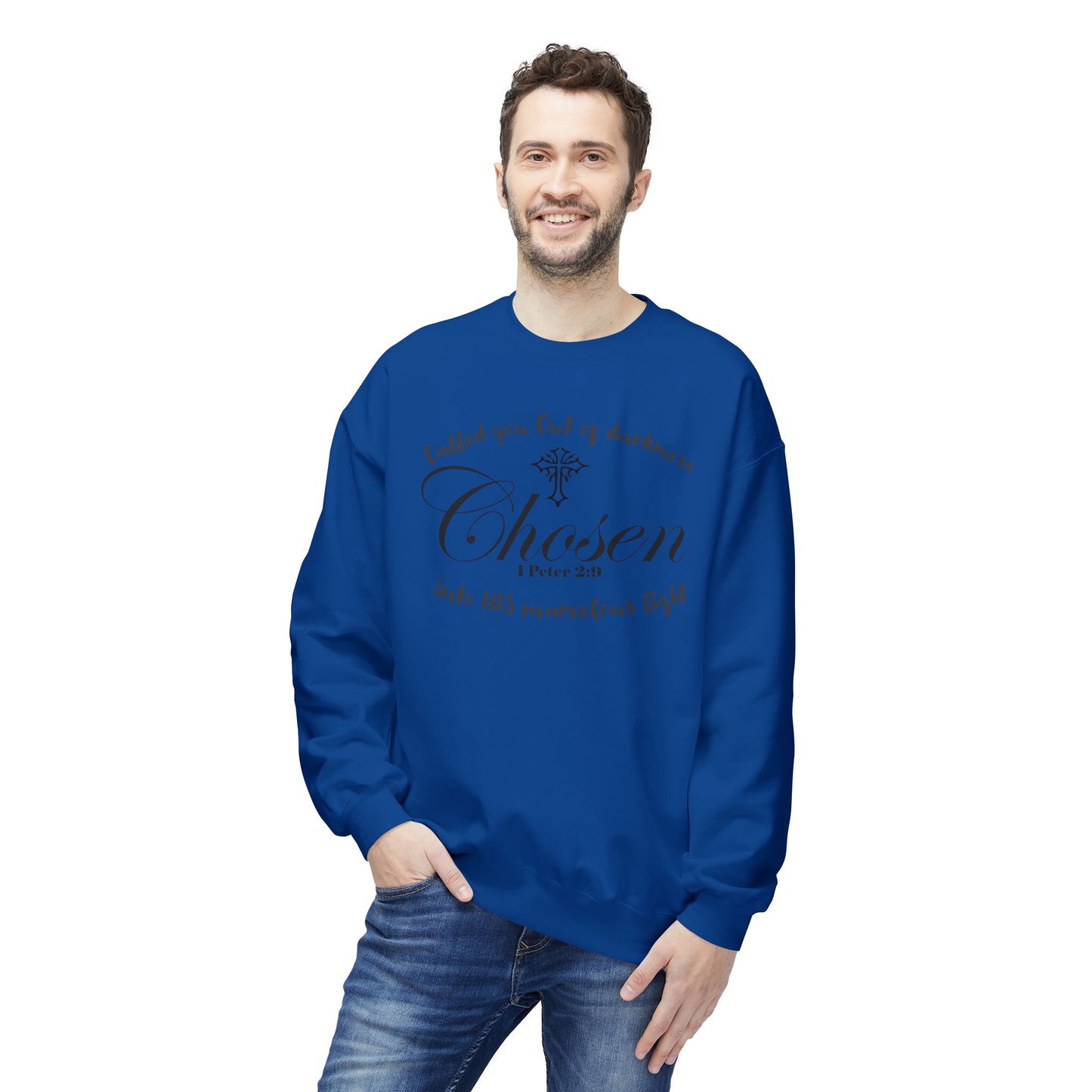 Christian Sweatshirt 1 Peter 2:9 Verse