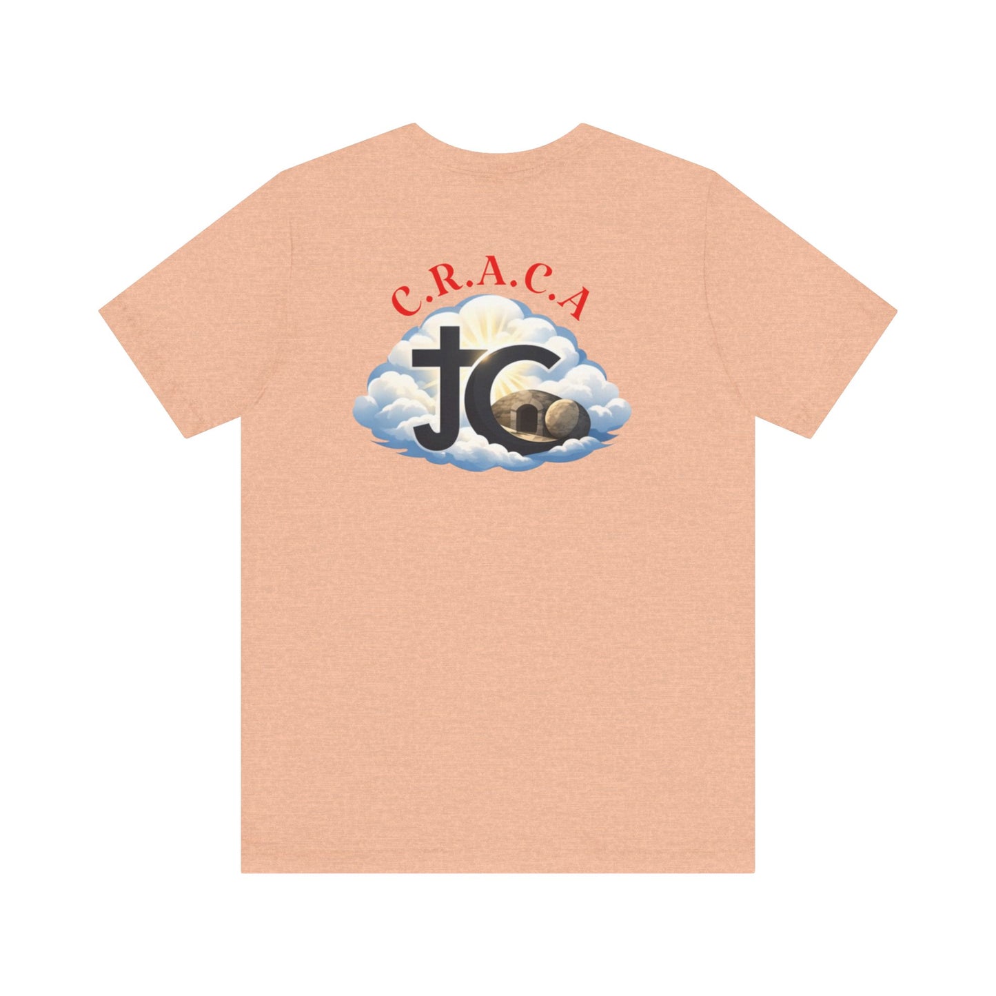 Christian JC Cross Tee — CRACA (Crucified.Risen.And.Coming.Again) Graphic T‑Shirt