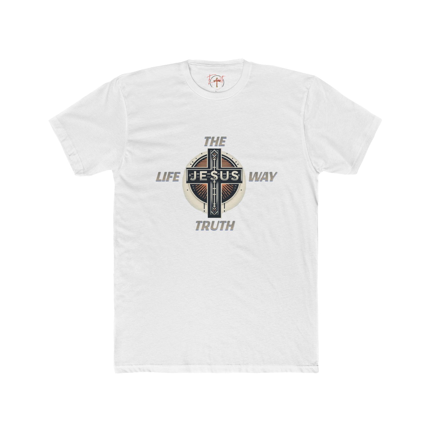Unisex Cotton Crew Tee "THE WAY TRUTH LIFE"