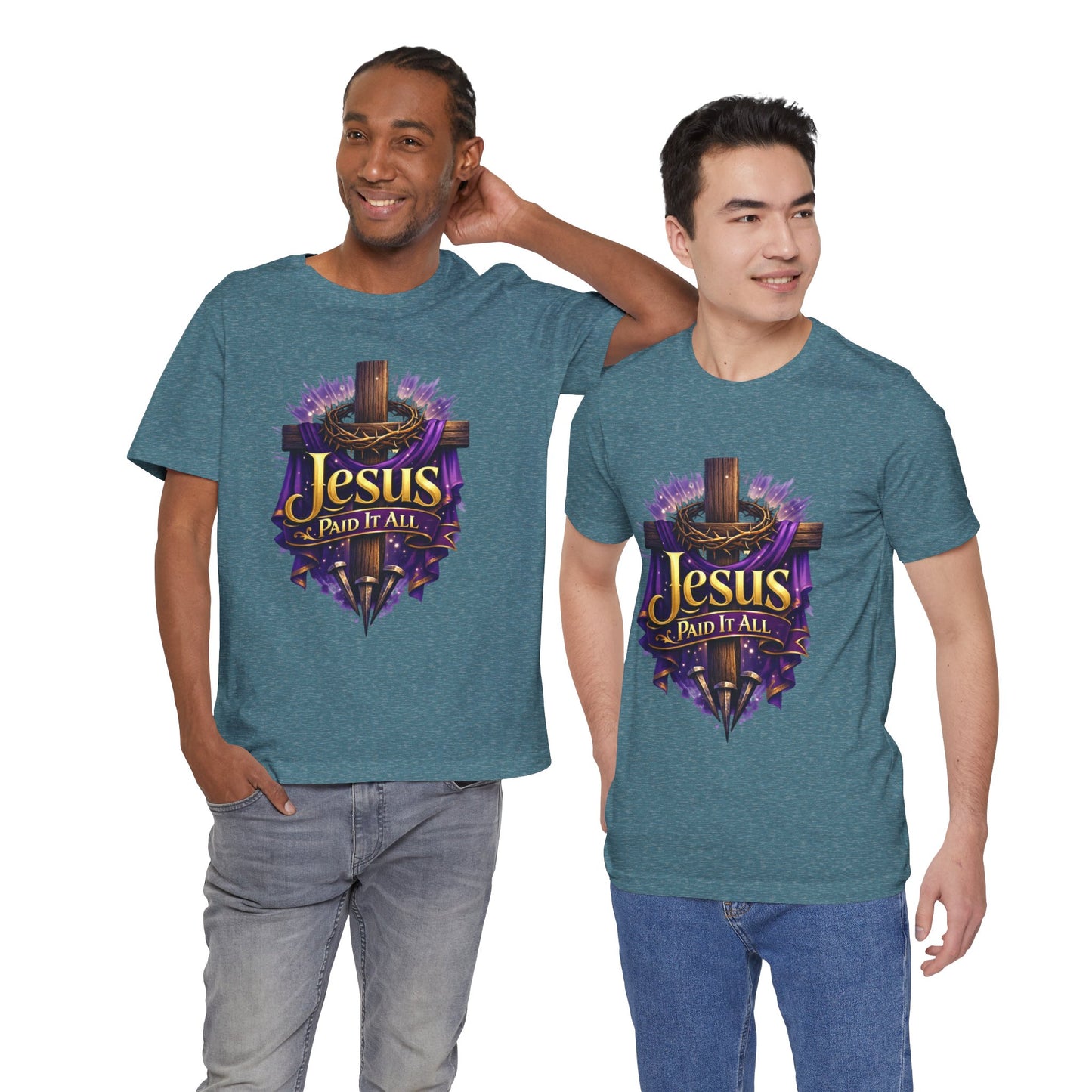 Jesus Paid It All Christian Cross Tee