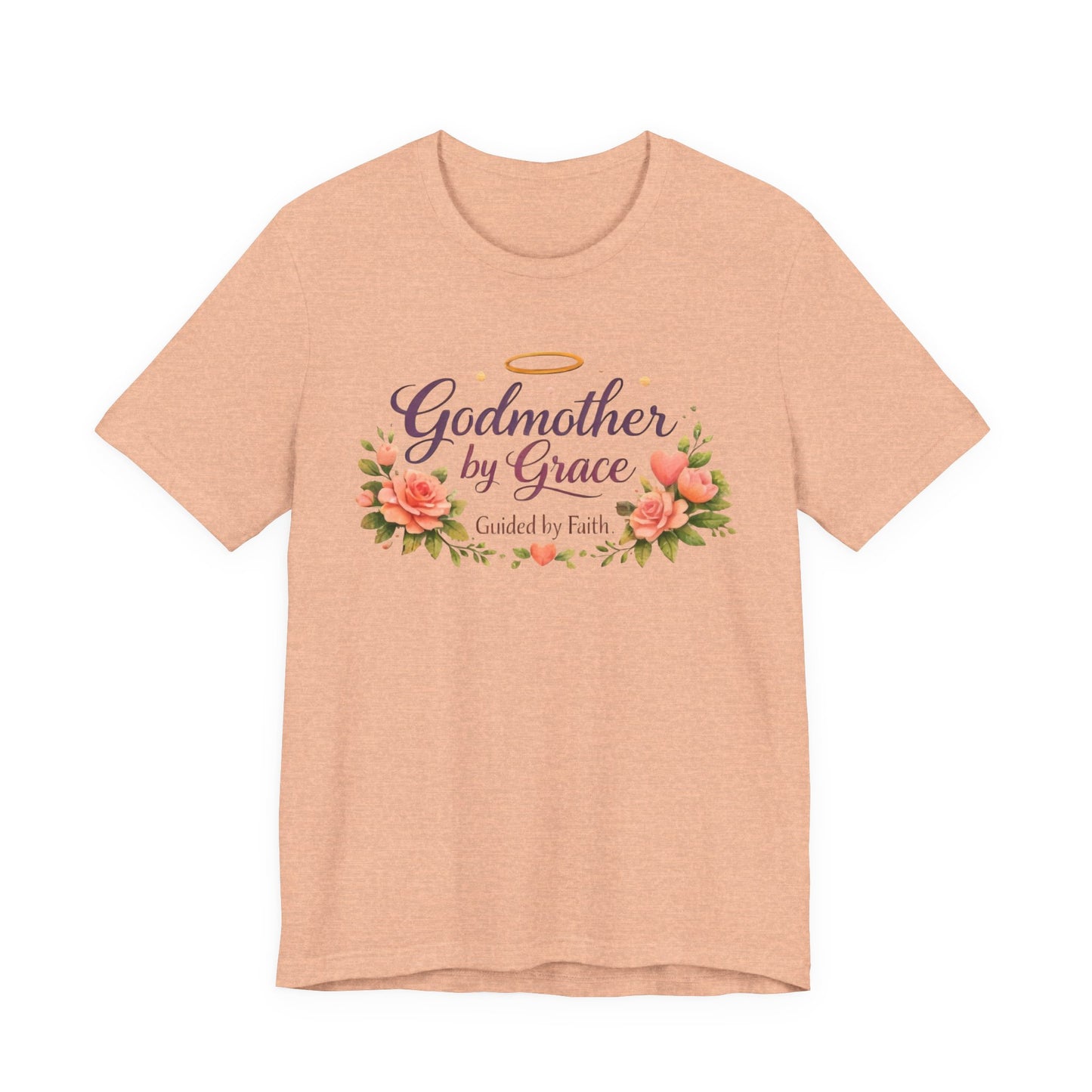 Godmother by Grace Floral Tee — 'Guided by Faith' Godmother T-Shirt