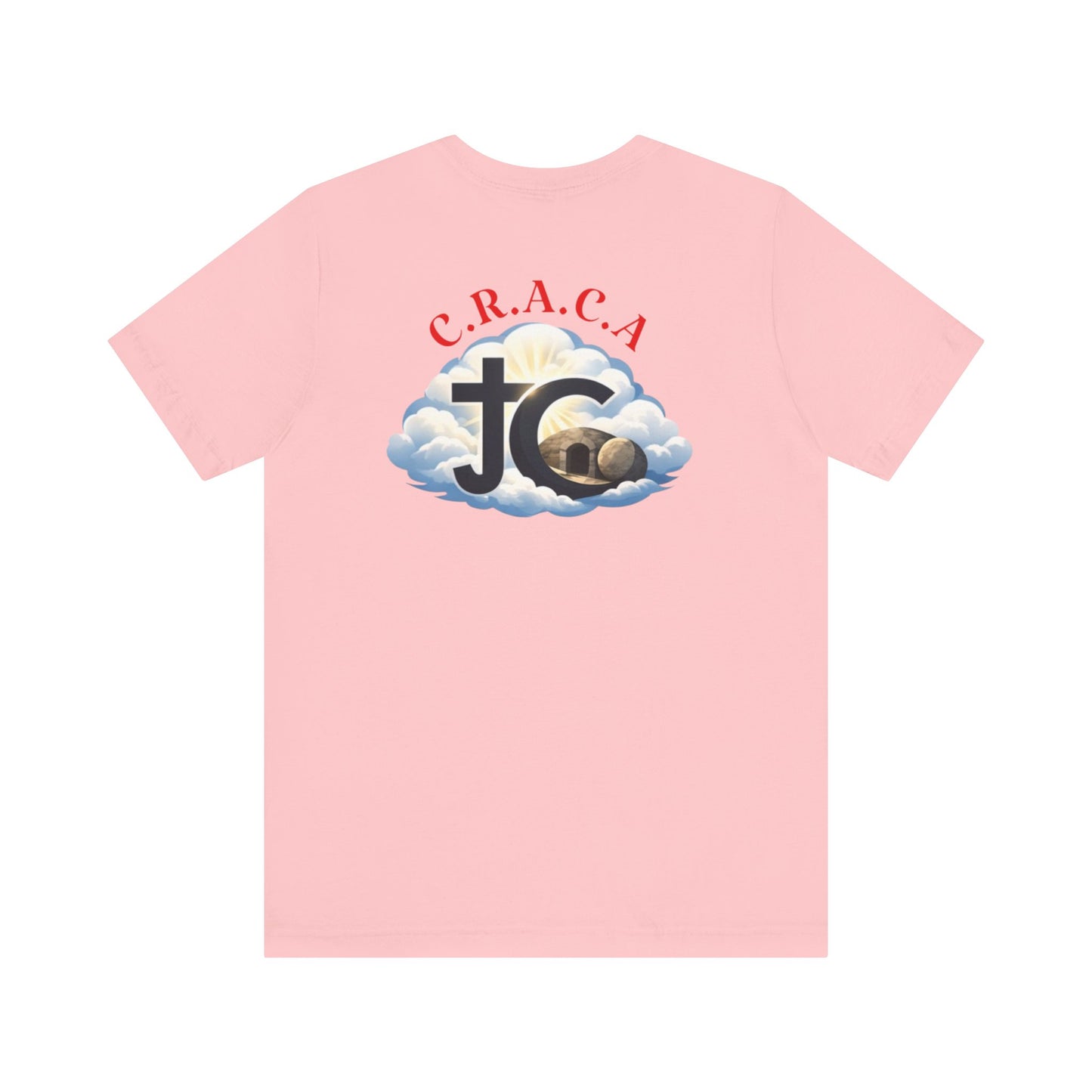 Christian JC Cross Tee — CRACA (Crucified.Risen.And.Coming.Again) Graphic T‑Shirt
