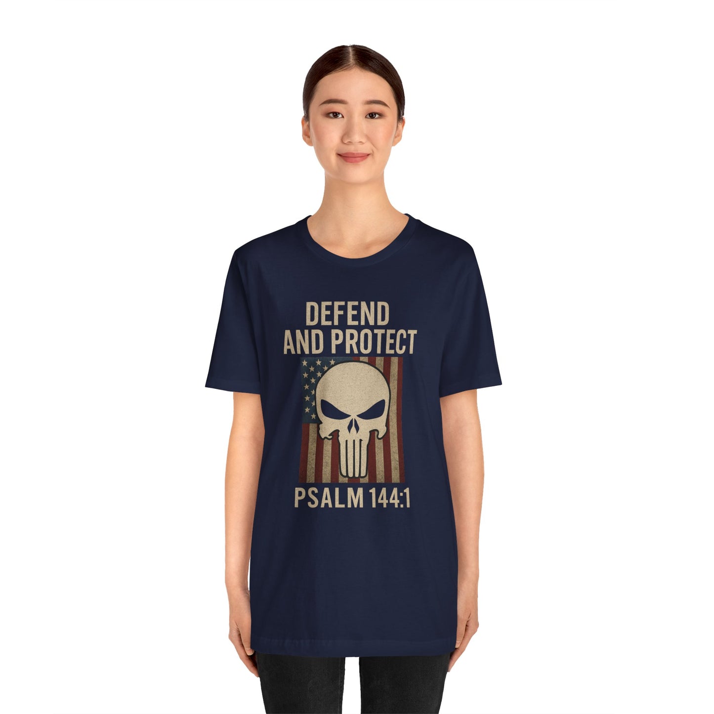 Defend and Protect Bible Verse Psalm 144:1 T-Shirt